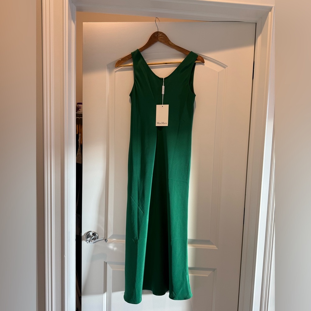 Green Sleeveless Max Mara Midi Dress size 38